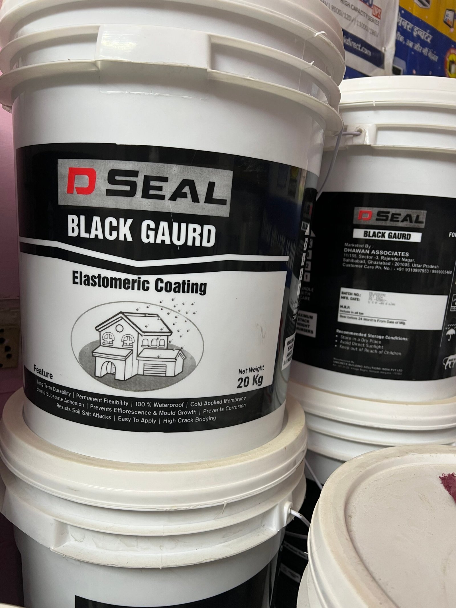 Dseal Black Seal elastomeric waterproof coating
