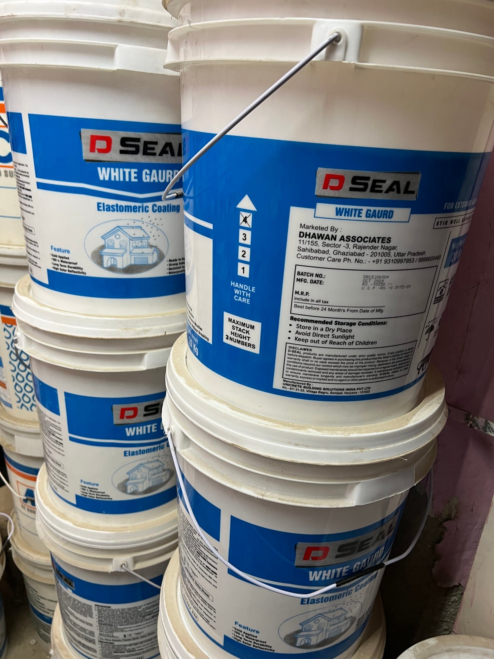 Dseal White Guard Exceed 625 elastomeric coating