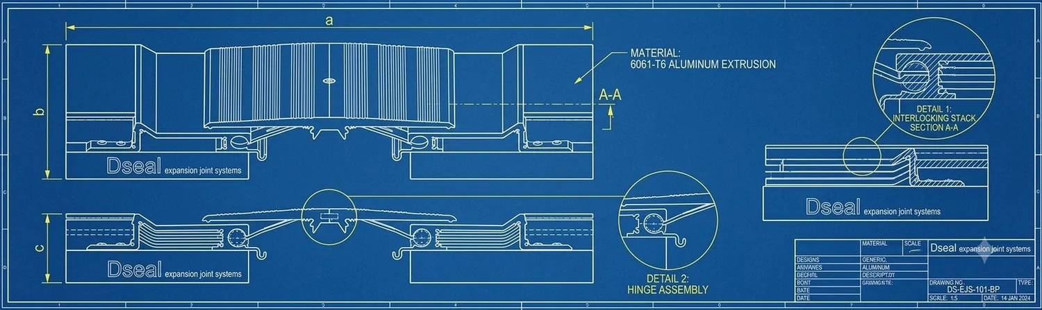 Dseal ProGuard 2D technical blueprint cross-section drawing